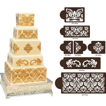 Stencil šablona Royal 7ks - Cakesicq | Cukrářské potřeby