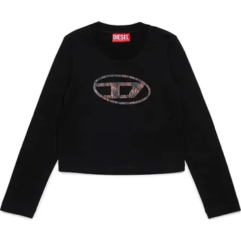 Chlapecké tričko Dětské tričko s dlouhým rukávem Diesel TDOLSY T-SHIRT J02413 černá 99X, vel. 132