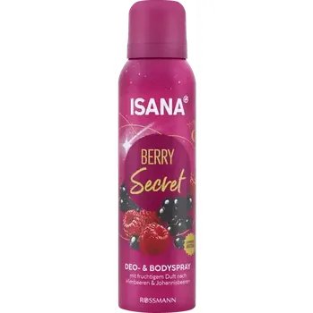 ISANA Deodorant a tělový sprej Berry Secret 150 ml