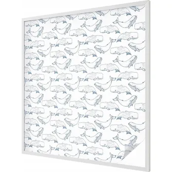 Okenní dekorace Ozdobná Fólie mléčná fólie Samolepicí Mořská inspirace 100x100