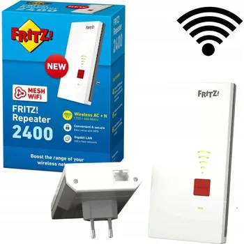 WiFi extender FRITZ!Repeater 2400 Wi-Fi zesilovač 2,4 a 5 GHz, 1733 + 600 Mb/s, Gigabit