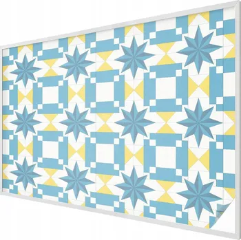 Okenní dekorace Ozdobná Fólie mléčná fólie Samolepicí Modré hvězdy 200x146