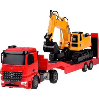 RC model ostatní Double Eagle RC tahač Mercedes-Benz s bagrem 1:26
