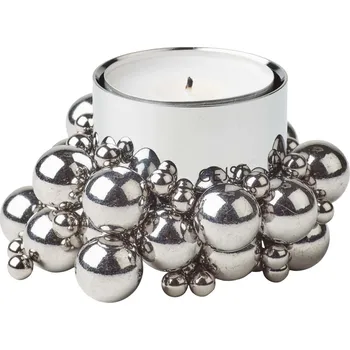 Svícen GEJST Magnetický svícen na čajovou svíčku Molekyl 1 – Chrome