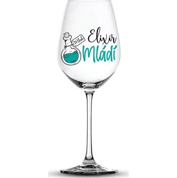 Víno Vtipná sklenice na víno Elixír mládí