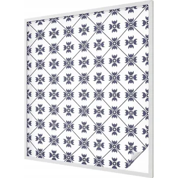 Okenní dekorace Zatemňovací mléčná dekorativní Fólie na okno s rostlinným motivem 100x116 cm