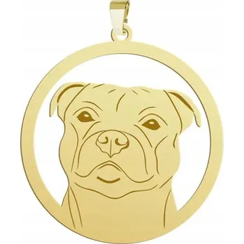 Přívěsek Pozlacený přívěsek Staffordshire Bull Terrier