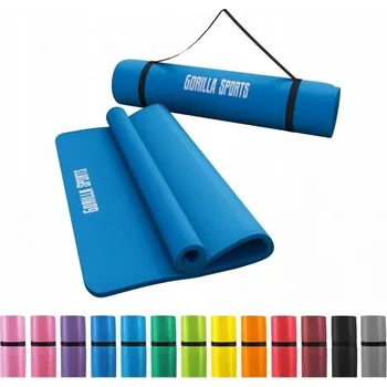 podložka na cvičení Podložka na cvičení Gorilla Sports 190 cm x 100 cm modrá