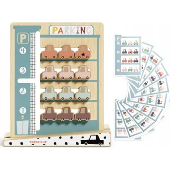 TOP BRIGHT Dřevěná Logická Hračka pro Děti - Parkovací Výzva