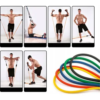 5 POSILOVACÍCH GUM na Cvičení SUPER KVALITA Sada XL