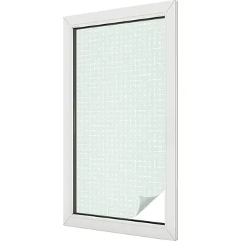 Okenní dekorace Mléčná dýha Fólie na okno Balkon Sklo Květinová symetrie 50x100