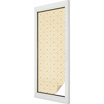 Okenní dekorace Samolepicí okenní Fólie mléčně matná květinová dýha 50x146