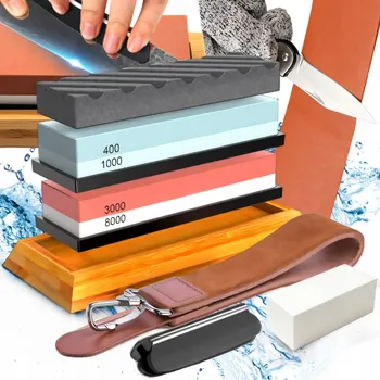 Brousek pro ostření kuchyňských nožů nůžek, brousek, vodní kámen, sada