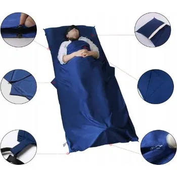 Spacák LETNÍ TURISTICKÝ SPACÁK S ZIPEM 220x90 - TEPLÝ, LEHKÝ, CESTOVNÍ, VELKÝ