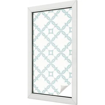 Okenní dekorace Fólie Dekorativní Mléčná na Skla Okna Výlohy Abstraktní tvary 50x100