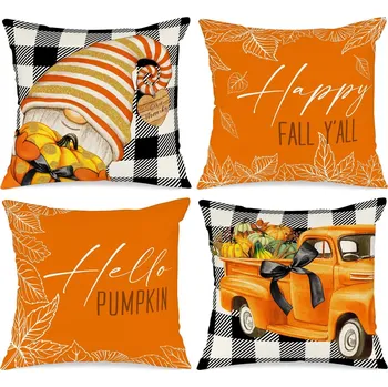 Povlak na dekorativní polštářek Dekorační povlak na polštář PODZIMNÍ DEKORACE 40 x 40 cm