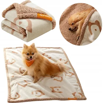 Pelíšek pro psa VODĚODOLNÁ DEKA PRO PSA KOČKU ZVÍŘATA PŘEHOZ DEKA PODLOŽKA OBOUSTRANNÁ 101x73