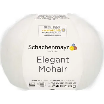 Příze Schachenmayr Elegant Mohair 1 Bílý (Schachenmayr Elegant Mohair Weiss)