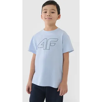 Chlapecké tričko 4F dětské tričko modré bavlna velikost 128