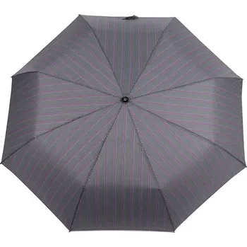 Pánský skládací vystřelovací deštník Varianta: 2 šedá proužky, Balení: 1 ks