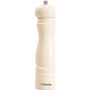 Kuchyňský mlýnek Ruční mlýnek na sůl RUBBY CLASSIC krémový 21,5 cm HOMLA