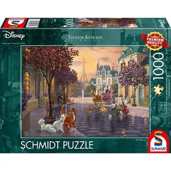 Puzzle Schmidt Spiele 1000 dílků Puzzle PQ 1000 Aristokočky (Disney) G3