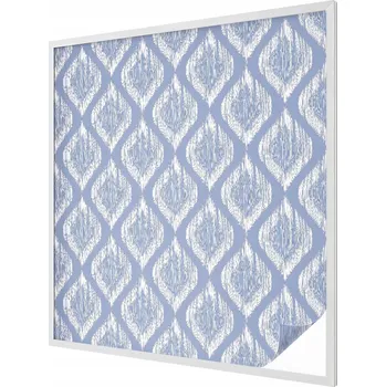 Okenní dekorace Dekorativní mléčná vitrážová fólie na okno, etnické diamanty 100x100 cm