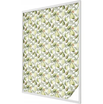 Okenní dekorace Mléčná okenní Fólie na skleněné okenní dýhy, balkon, avokádové listy 100x146