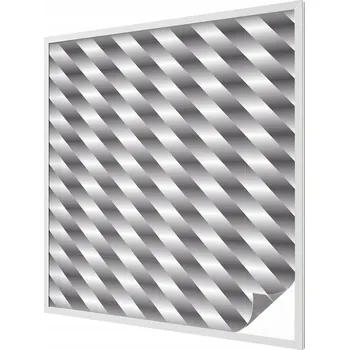 Okenní dekorace Fólie s motivem Vitráže na vitrínu Geometrické pruhy 100x100