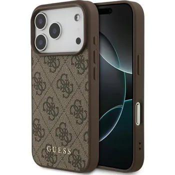Pouzdro na mobilní telefon Guess Hardcase 4G Classic GUHCP17LG4GFBR pro iPhone 17 Pro hnědý