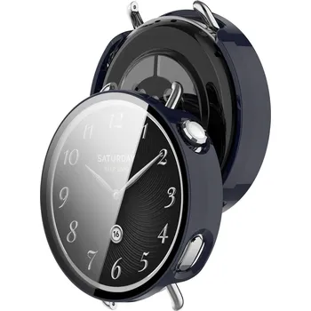 Pouzdro na mobilní telefon Pouzdro s vestavěným sklem Bizon pro Xiaomi Watch S4 41 mm, pouzdro na hodinky