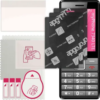 Pouzdro na mobilní telefon 3x MATNÉ Hybridní Sklo pro myPhone 7340 LTE, alternativa tvrzeného skla