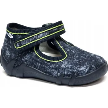 Chlapecká obuv Chlapecké papuče na suchý zip, popelavé, Renbut, velikost 23