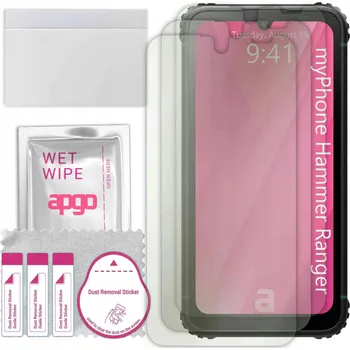 Pouzdro na mobilní telefon 3x MATNÁ hydrogelová Fólie pro myPhone Hammer Ranger