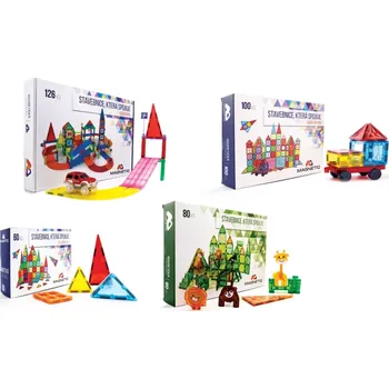 ostatní stavebnice Magnetická stavebnice MagnetiQ - JUMBO pack XL 366 ks