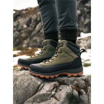 Dámská zimní obuv Sinsay - Zateplené kotníkové boty - zelená - 069EP-97X - 069EP-97X-40