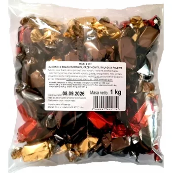 Bonbon Bonbóny TRUFLE MIX v polevě 3 příchutě MALAGA, LÍSKOVÝ OŘECH, RUM 1 kg