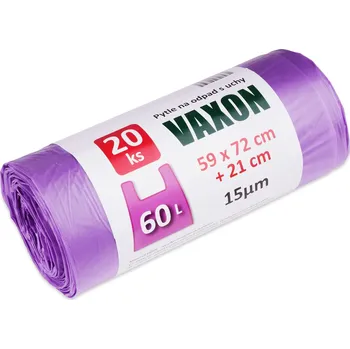 Stínicí plachta Pytle na odpadky Vaxon 60 l – 20 ks, 15 µm, s uchy, fialové 3400 ZAHRADA Sklad6 3400 (ZAHRADA Sklad6 )