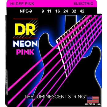Struna pro kytaru a smyčcový nástroj DR Strings Neon Pink NPE-9