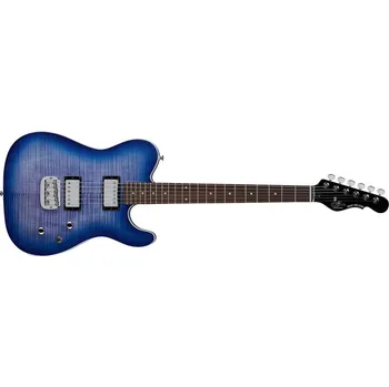 Strunný nástroj G&L Tribute ASAT Deluxe Carved Top Bright Blueburst, RW