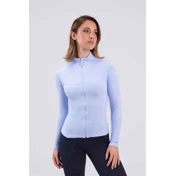 Dívčí oblečení Intermezzo,Zateplená mikina na krasobruslení 6662, světlá modrá 128-140