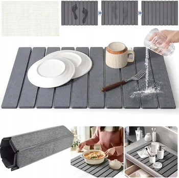 Odkapávač na nádobí PODLOŽKA NA SUŠENÍ NÁDOBÍ ODKAPÁVAČ KUCHYŇSKÁ SUŠIČKA NA HRNCE HRNKY