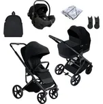 Avionaut Sirius Kompletní kočárek + Autosedačka Pixel Pro 2.0 + Příslušenství - Black