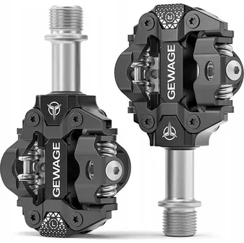 Pedál na kolo Ná šlapné pedály na kolo, oboustranné SPD s kufry GEWAGE GE-152, černé