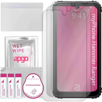 Pouzdro na mobilní telefon 3x Fólie pro ochranu displeje myPhone Hammer Ranger