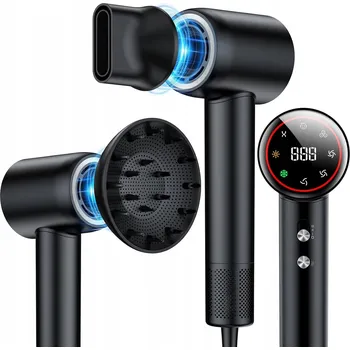 Fén Fén na vlasy 1600W Ionizace 5 teplot Moderní s displejem