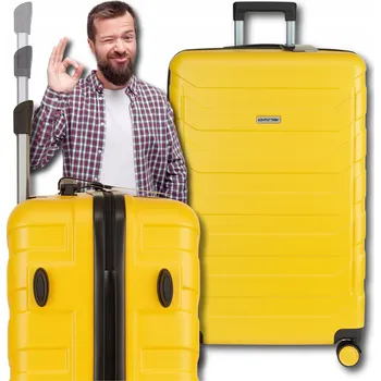 Omna Střední tvrdý kufr z ABS ARIZONA 63L ŽLUTÝ 63 l