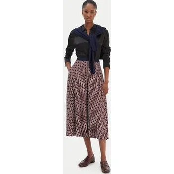 Dámská sukně Tommy Hilfiger Trapézová sukně WW0WW49373 Bordó Regular Fit 34
