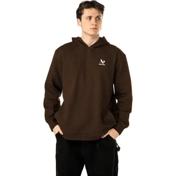 Pánská mikina Pánská mikina Bauer Quilted Hoodie Brown S