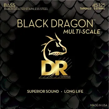 Struna pro kytaru a smyčcový nástroj DR Strings Black Dragon Multi-Scale DBSMB5-45
